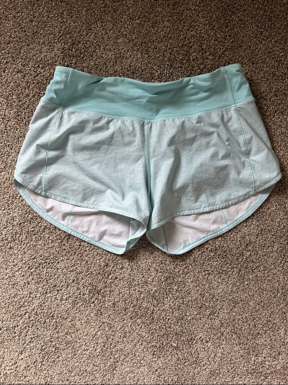 lululemon athletica Mint speed up shorts